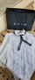 НОВО Бяло боди риза с панделка AVIN, снимка 5