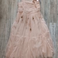 Официална рокля пепел от рози на next, закупена от Англия за 7-8год, 128см., снимка 3 - Детски рокли и поли - 41845885