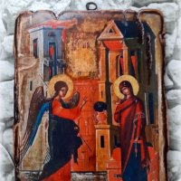 Икона Благовещение, Богородица и Архангел Гавраил 24/18 см, снимка 1 - Икони - 44162311