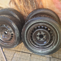 Зимни гуми с джанти 15" 5х112 за мерцедес, снимка 1 - Гуми и джанти - 44599571