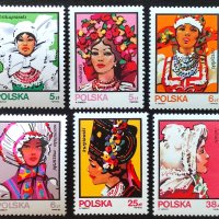 Полша, 1983 г. - пълна серия чисти марки, фолклор, 4*9, снимка 1 - Филателия - 41841556