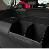 Органайзер за багажник, Кожена кутия за принадлежности, черна, 50см, снимка 1 - Аксесоари и консумативи - 44694007