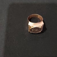  Масивен мъжки златен пръстен 10.48гр. 14кар., снимка 4 - Пръстени - 42634143