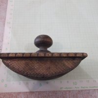 Попивателна дървена пирографирана стара, снимка 2 - Други ценни предмети - 36004762
