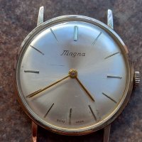 швейцарски позлатен часовник Magna, снимка 1 - Мъжки - 44145419