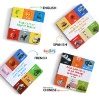 Нов Комплект от 4 книги Първите езици на бебето английски, испански, френски, китайски, снимка 2 - Други - 41357205