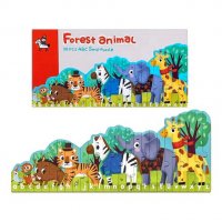 Детски дървен пъзел "Африкански животни" (58см), снимка 1 - Игри и пъзели - 40221107