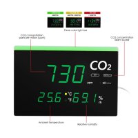 Монитор за качеството на въздуха, CO2 до 9999 ppm, температура и влажност, снимка 5 - Друга електроника - 41039642
