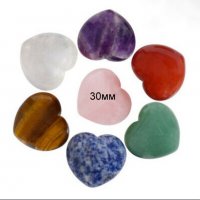 Талисман сърце от различни минерали, снимка 2 - Арт сувенири - 35930688