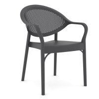 Стол трапезен градински ALBA черен, снимка 1 - Столове - 44275194