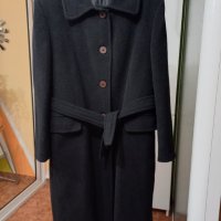 Плътно, черно италианско палто. Размер: ХL. Леко и меко, с подплата., снимка 1 - Палта, манта - 40524716