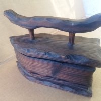 Ръчно изработена дървена ютия , сувенир!, снимка 5 - Антикварни и старинни предмети - 38702152