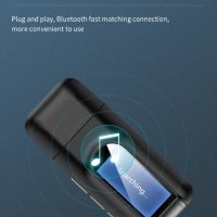 Стерео USB Bluetooth 5.0 аудио предавател приемник LCD дисплей, снимка 12 - Други - 41453126