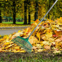 Тармък гребло за почистване на листа и трева, снимка 2 - Градински инструменти - 44935422