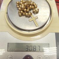 Уникален златен синджир - броеница, снимка 4 - Колиета, медальони, синджири - 42063260
