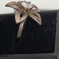 Красив сребърен пръстен с камък # К09, снимка 5 - Пръстени - 44389682