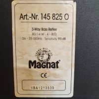 Пасивна бас каса / субуфер Magnat 145 825 0  3-Way Bass Reflex 80/14W 4-8 Oma Два входа, два изхода., снимка 8 - Тонколони - 41206995