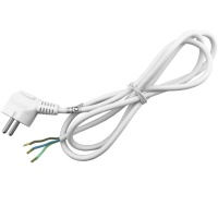 Захранващ кабел с щепсел 3м,бял, снимка 2 - Кабели и адаптери - 44766019