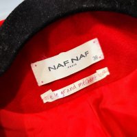 Naf Naf дамско елегантно червено палто, 38/М размер, снимка 7 - Палта, манта - 42055310