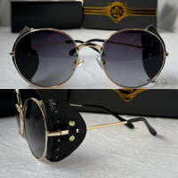 Dita 2023 мъжки дамски слънчеви очила кръгли с кожа 3 цвята, снимка 1 - Слънчеви и диоптрични очила - 44701012