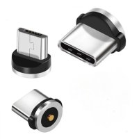 Магнитен кабел 4 в 1 - 3 тип С + 1 micro USB за телефон, снимка 6 - USB кабели - 41848956
