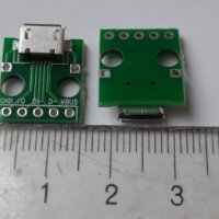 Micro USB платка,  breakout board Micro USB female , снимка 1 - Друга електроника - 36013194