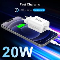 Beikell 20W PD 3.0 USB C бързо зарядно устройство , снимка 2 - Оригинални зарядни - 40052384