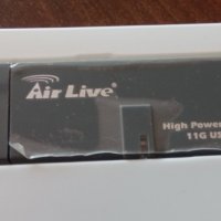 Air Live WL-1600USB Wifi 802.11b/g 54Mbps dongle адаптер , снимка 4 - Мрежови адаптери - 38897337