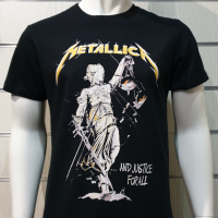 Нова мъжка тениска с дигитален печат на музикалната група METALLICA and justice for all, снимка 5 - Тениски - 36177984