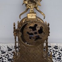 Бронзов настолен часовник за камина и бюро., снимка 7 - Антикварни и старинни предмети - 40379770