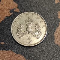 Mонети Великобритания - 2 бр (New pence, 1970), снимка 3 - Нумизматика и бонистика - 43959130