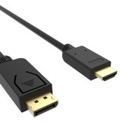 VCom Кабел Display Port M / HDMI M - 4K 60Hz - CG609-1.8m, снимка 1 - Кабели и адаптери - 41314173