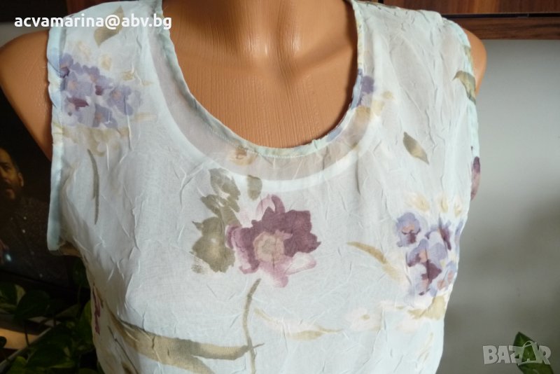 нежна флорална рокля размер М, снимка 1