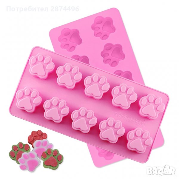 3785 Форма с 10 лапички, снимка 1