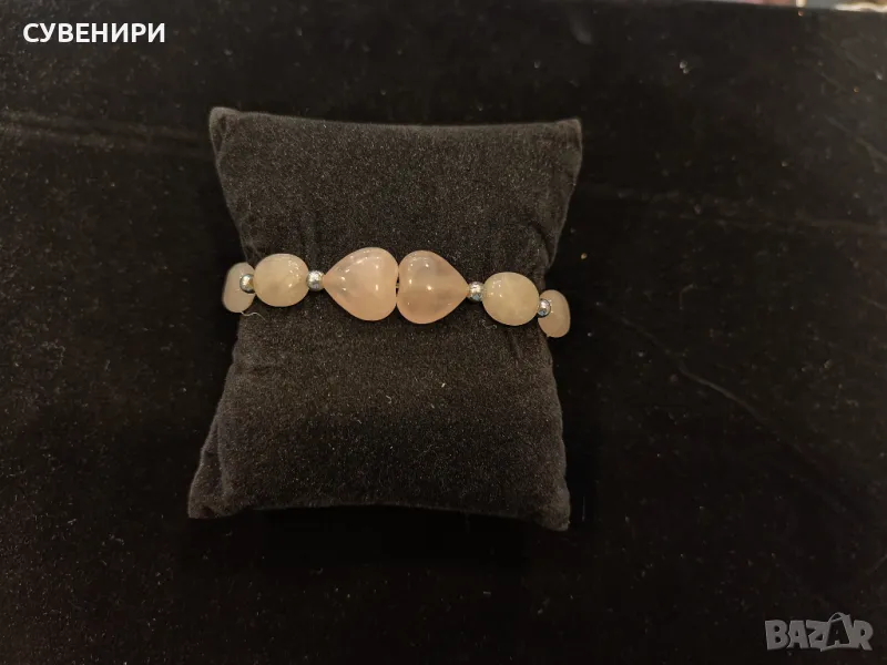 Гривна от розов кварц , снимка 1