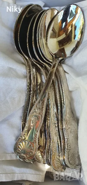 Посребрени прибори 800 arg 48 части , снимка 1