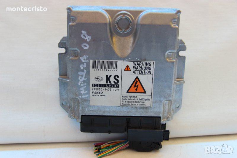 Моторен компютър ECU Subaru Impreza (2008-2012г.) 22611AP281 / 275800-9473 / 2758009473, снимка 1