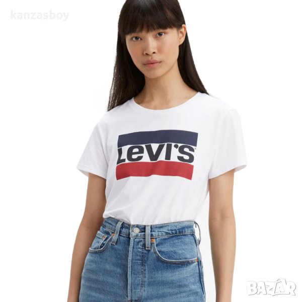 Levi's The Perfect Logo T-Shirt - страхотна дамска тениска , снимка 1