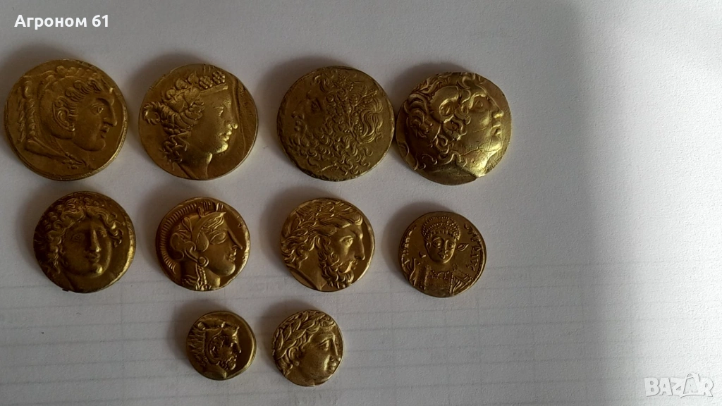 Монети Римска империя и  сечени от Брут за убийството на Цезар-реплики, снимка 1
