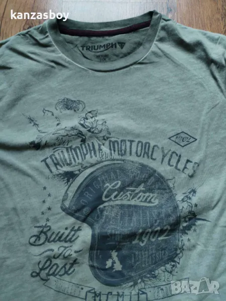 triumph motorcycles - мъжка колекционерска тениска КАТО НОВА С, снимка 1