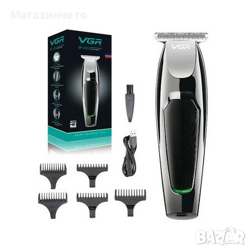 Оригинална VGR Професионална машина за подстригване на коса, безжичен тример за брада, снимка 1