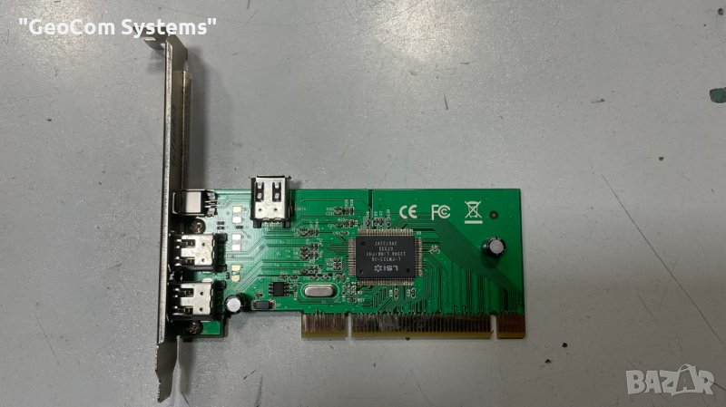 LSI 1394 платка (PCI, 3x1394,1xm1394), снимка 1