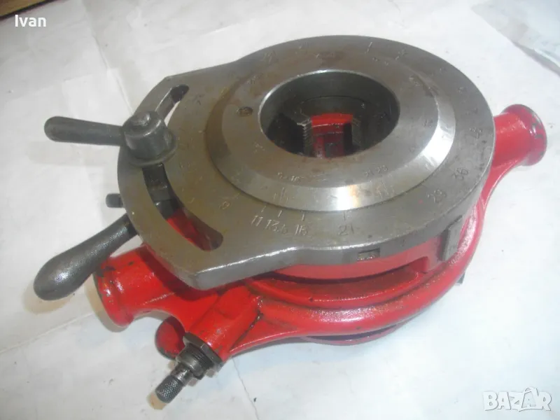 VIRAX Type 45 ПРОФИ РЪЧНА ЩАНЦА РЕЗБОНАРЕЗНА МАШИНА ЗА ДЯСНА И ЛЯВА РЕЗБА НА ТРЪБИ ДО 1 1/4" , снимка 1