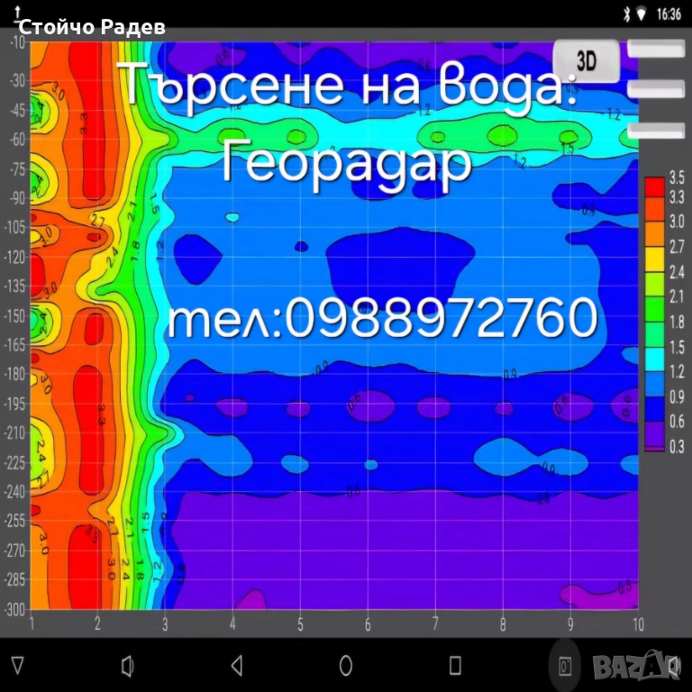 Търсене на вода Откриване на вода Геофизично Георадарно Проучване и   РАДИЕСТЕЗИЯ, снимка 1