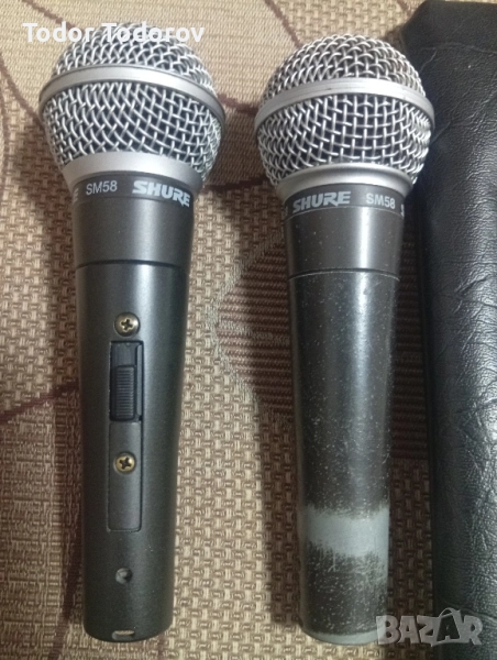 продавам два микрофона SHURE SM58, снимка 1