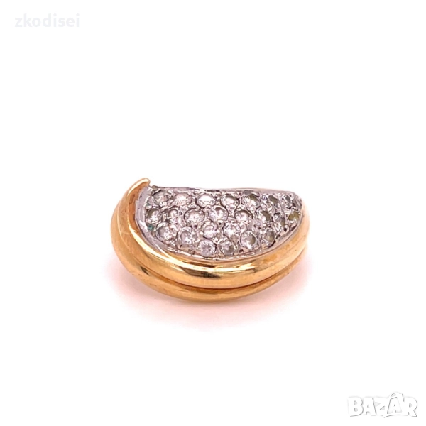 Златен дамски пръстен 5,93гр. размер:56 14кр. проба:585 модел:34768-2, снимка 1