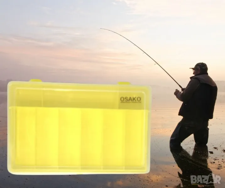 Кутия за риболов, К31 , жълта ,голяма, снимка 1