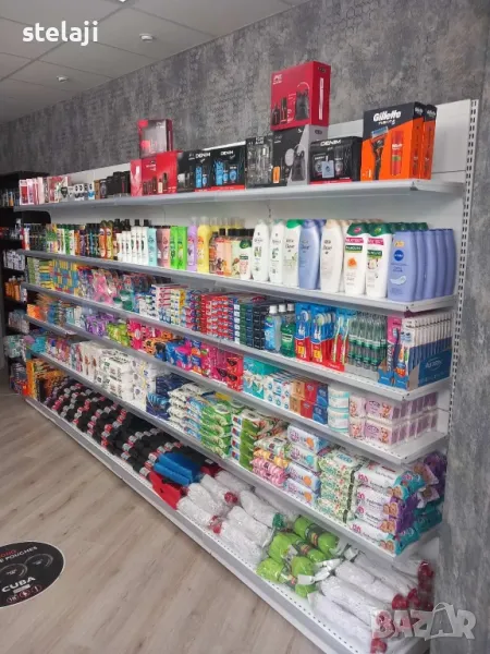 Метални стелажи за перилни и почистващи препарати - НОВИ НАЛИЧНИ, снимка 1