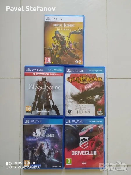 Игри за PS5/ PS4 Mortal Kombat, Gog Of War, Valkyrie Elysium, Bloodborne, Drive Club, снимка 1