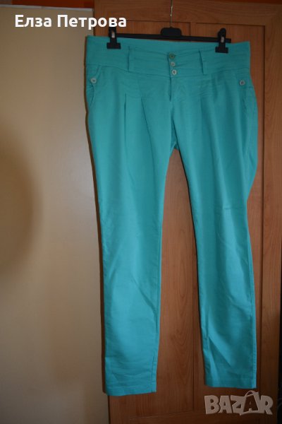 Дамски цвят мента пролетно-летен панталон марка Валентина, снимка 1